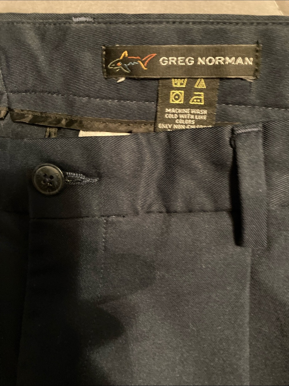 Greg Norman Collection Men’s Flat Front Shorts - Navy Blue